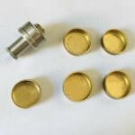 Brass cylinder head plugs and heater hose fitting nipple 65-81 Pontiac V8