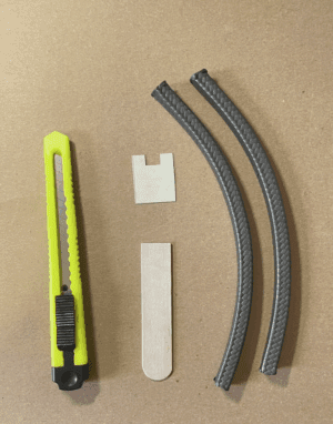 PONTIAC 421 428 455 V-8 REAR MAIN OIL SEAL - Graphite woven rope